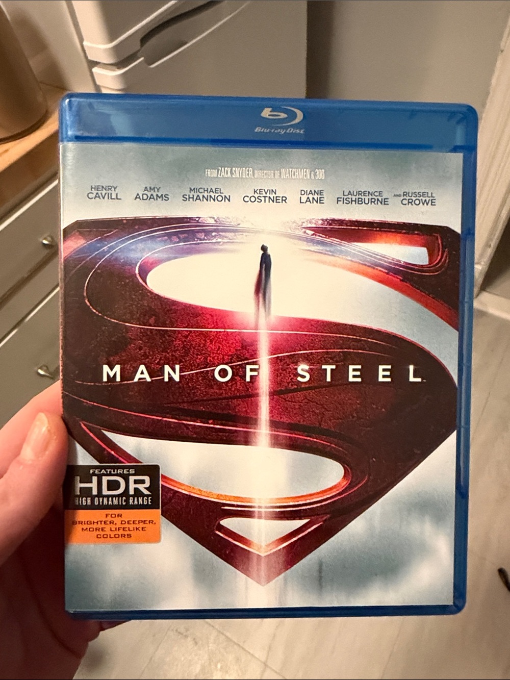 Man of Steel Blu-ray Disc - Red & Blue Cover